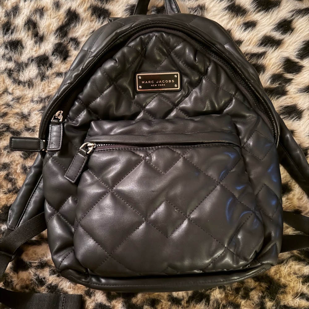 Marc Jacobs Quilted  Backpack in Black